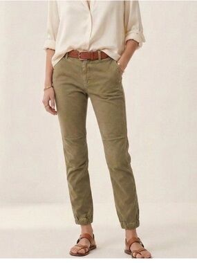 Nili Lotan Cropped Army Military Pants Cargo Green Utility Minimalist Scandi 2